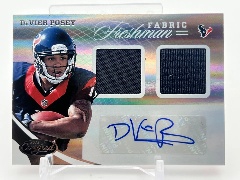 2012 Panini Certified - Freshman Fabric DeVier Posey # /499 RC Auto Patch RPA - Image 1 of 2