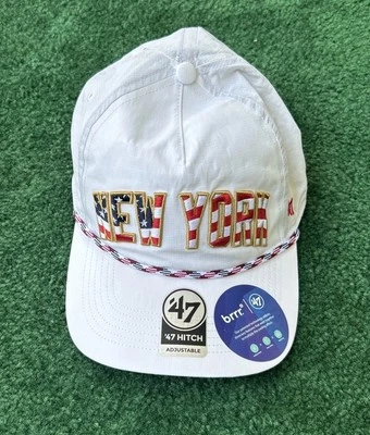 '47 Совершенно New York Giants США флаг brrr сцепки ремень назад веревки шляпа крышка регулируемый - Изображение 1 из 4