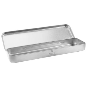 Estuche para Lápices Caja Escolar Rectangular Latas Soporte Miss Viaje con Tapa Metal - Imagen 1 de 12