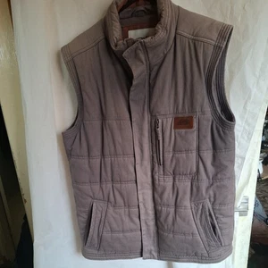Weird Fish brown cotton padded full zip bodywarmer/gilet L  great condition - Picture 1 of 13