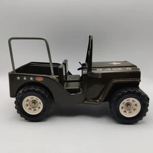 Tonka American Army Jeep Military Green G-452-8 Vintage 25x15cm Military Style - Picture 1 of 11