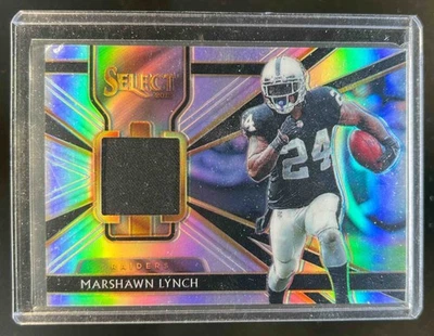 2018 Select Marshawn Lynch Jersey Prizm #17/125 Raiders - Image 1 of 2