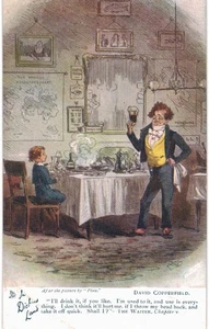 Dickens Land Copperfield The Waiter Tuck 6047 Phiz A/S 1910  - Bild 1 von 2