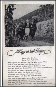 Künstlerkarte Liedkarte Musik ~1940 Soldaten Lied Calr Clewing u. Ferdinands - Picture 1 of 1
