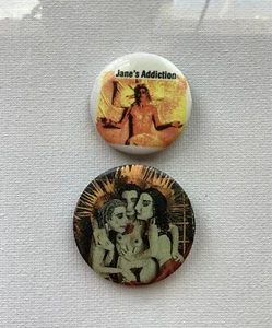 Janes Addiction Vintage Button Lot Ritual Habitual 2 Pins selten - Bild 1 von 6