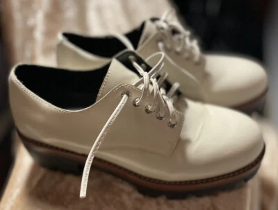 Jeffery Campbell Beige Patent Leather Oxfords Shoes Women’s Size 7 - Image 1 of 4