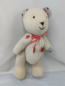 Russ Cream Bear Plush Heart Buttons Jointed Stuffed Animal Toy - Picture 1 of 9
