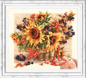 Magic Needle Counted Cross-Stitch Kit Rowanberries Garland  40-76 - Picture 1 of 4