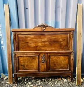 BEAUTIFUL 20th CENTURY FRENCH LARGE DOUBLE BED FRAME - Picture 1 of 7