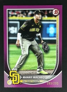 2025 Bowman Baseball #26 MANNY MACHADO /299 Purple Paper Border PADRES - Picture 1 of 2
