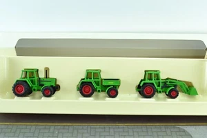 Marklin 1892 3X Old Timer Agricultural Tractors Green Diecast HO - 1:87 Scale - Picture 1 of 3