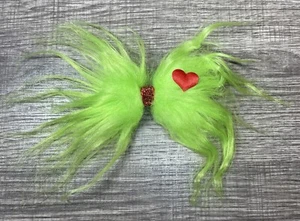 Grinch Christmas Hair Bow - Picture 1 of 3