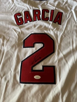 WASHINGTON NATIONALS LUIS GARCIA SIGNED AUTOGRAPHED JERSEY JSA COA Xl - Image 1 of 4