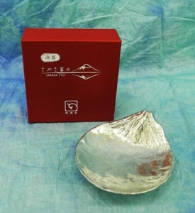 【67・大】 Japanischer Zinn Sake Becher mit MT, Fuji SAKASA FUJI Made in Japan 3,9 Zoll - Bild 1 von 9