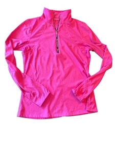 Top Pullover Juicy Couture Sport Rosa Cuarto Cremallera M Entrenamiento Atlético - Imagen 1 de 6