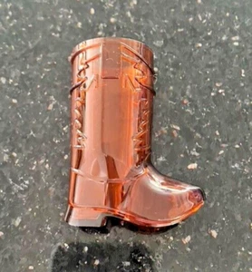 NEW, set of 54 unused amber/brown plastic sculpted cowboy boot 3" shot glasses - Picture 1 of 5