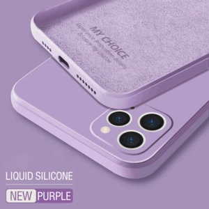 Coque Etui Souple Carré Liquide Silicone Pour iPhone 16 15 14 13 11 12 Pro Max - Zdjęcie 1 z 26