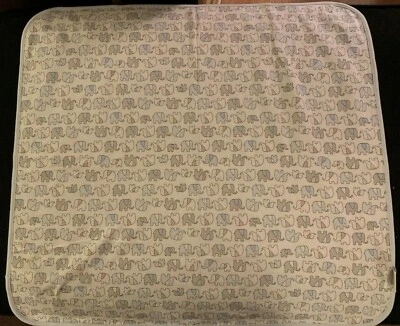 Детское одеяло First Impressions Elephant Star синее белое серое безопасное милое  - Изображение 1 из 4