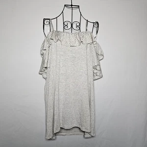 PinkBlush Maternity striped short sleeve top Large nwt - Picture 1 of 7