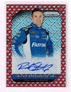 2016 PANINI PRIZM RICKY STENHOUSE JR red FLAG AUTOGRAPH CARD#RS /50 