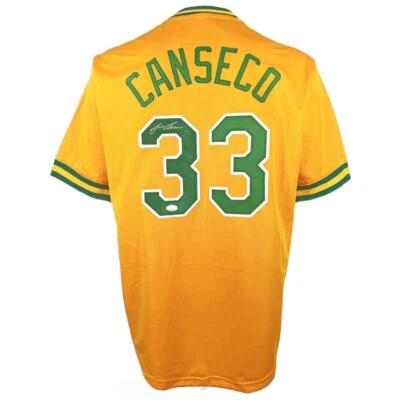 Jose Canseco autographed signed jersey MLB Oakland Athletics JSA COA - Image 1 of 4
