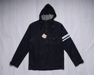 Momotaro Jeans GTB Indiqo Pique Cotton Zip Up Hoodie Runs Small 03-183 (42 JP) L - Picture 1 of 7
