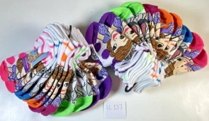 12 PAIRS GIRLS SOFIA THE FIRST MULTICOLOR NO SHOW & ANKLE SOCKS SIZE 4-6 LL137 - Picture 1 of 1