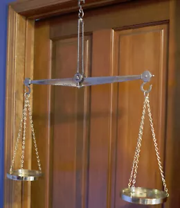 Antique Hanging Balance Scale - Picture 1 of 17