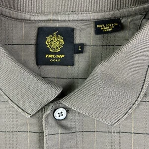 Donald Trump Poloshirt Golf Freizeit doppelt mercerisiert Baumwolle bestickt Herren L - Bild 1 von 14