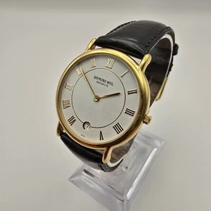 SWISS RAYMOND WEIL TOCCATA 9124-2 18K GOLD PLATED MEN'S QUARTZ WATCH WITH DATE. - Picture 1 of 24