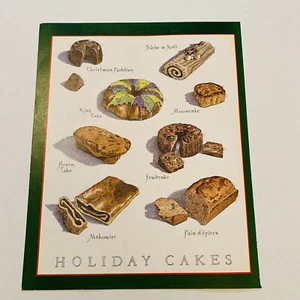 Cooks Illustrated Frameable Kitchen Art Back Cover Only Holiday Cakes - Picture 1 of 2