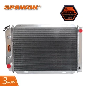 3Row SPAWON Radiator For 1980-93 Ford Fairmont Mustang Mercury Capri 138 5.0L AT - Picture 1 of 8