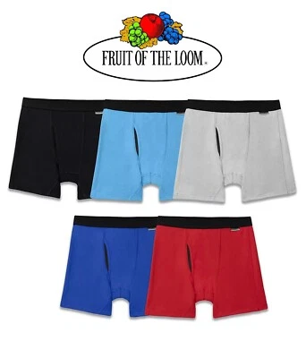 Fruit Of The Loom Men's Signature Everyday Stretch Coolzone Boxer Briefs 5-Pack - Image 1 of 4