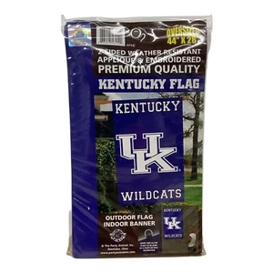 NCAA Kentucky Wildcats Oversized Flag 44”x28” Indoor/Outdoor, 2-Sided NEW - Picture 1 of 3