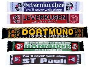 Fan scarf ALL CITIES heavy quality German German souvenir travel souvenir