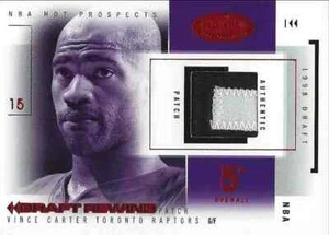 Parches de rebobinado Vince Carter Hot Prospects 2004-05 Red Hot #1/5 Raptors  - Imagen 1 de 2
