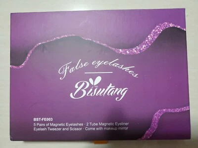 Arishine 5 Pairs Reusable Magnetic Eyelashes 2 Tubes of Magnetic Eyeliner NEW  - Image 1 of 4