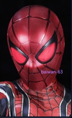 Steel Spider-Man Helmet Killerbody Cos1:1 Wearable Electric Blink Bluetooth Mask - Image 1 of 4