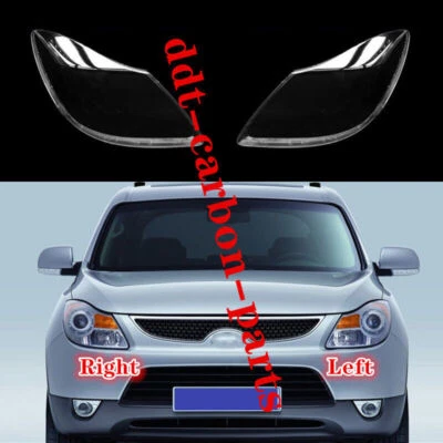 2 piezas para Hyundai Veracruz 2007-2012 LH&RH cubierta de lente de faro + pegamento sellador - Foto 1 de 4