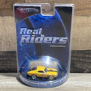 HOT WHEELS LIMITED EDITION REAL RIDERS 1970 FORD MUSTANG BOSS 302 PARNELLI JONES - Picture 1 of 3