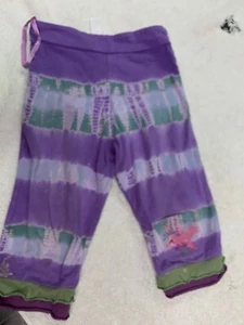 Blue Sky Hippie Boho Knit Purple tie dye Elastic Waist Pants Toddler Girls 4T - Picture 1 of 3