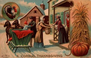 POSTAL ACCIÓN DE GRACIAS EN RELIEVE CORDIAL ACCIÓN DE GRACIAS - 1909 - Imagen 1 de 2