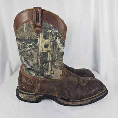 Botas Rocky Impermeables Largo Alcance Camufladas Western Marrón Cuero Para Hombre Talla 11 Anchas Foto 1 de 4
