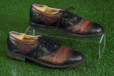 ZAPATOS DE GOLF VINTAGE WALTER GENUIN GOLF & DRESS 10.5D HECHOS EN ITALIA ~ ¡L@@K!! Foto 1 de 4