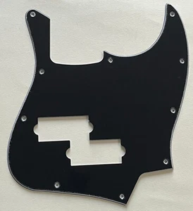 3 Ply Black Pickguard Fit Top Jazz Bass With PB Pickup Hole Style Guitar Parts - Picture 1 of 6