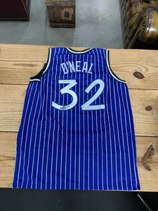 SHAQUILLE O'NEAL 93 ROY SIGNED ORLANDO MAGIC ROYAL JERSEY authenticated - Picture 1 of 11