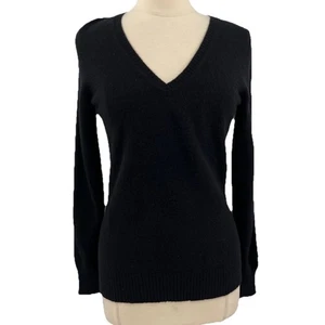 Suéter Margaret O'Leary Mujer Negro Cachemira Manga Larga Cuello en V Pullover M? - Imagen 1 de 7