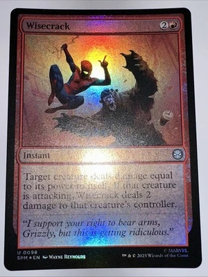 MTG - Wisecrack (Foil) - Marvel's Spider-Man NM/M Condition - Image 1 of 2