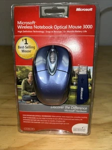 Microsoft Wireless Notebook Optical Mouse 3000 Model 1056 1051 NIP Sealed - Picture 1 of 3