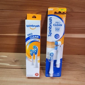 4 pc Arm Hammer Spinbrush Pro Clean Soft & Medium Toothbrush Replacement Heads - Picture 1 of 4